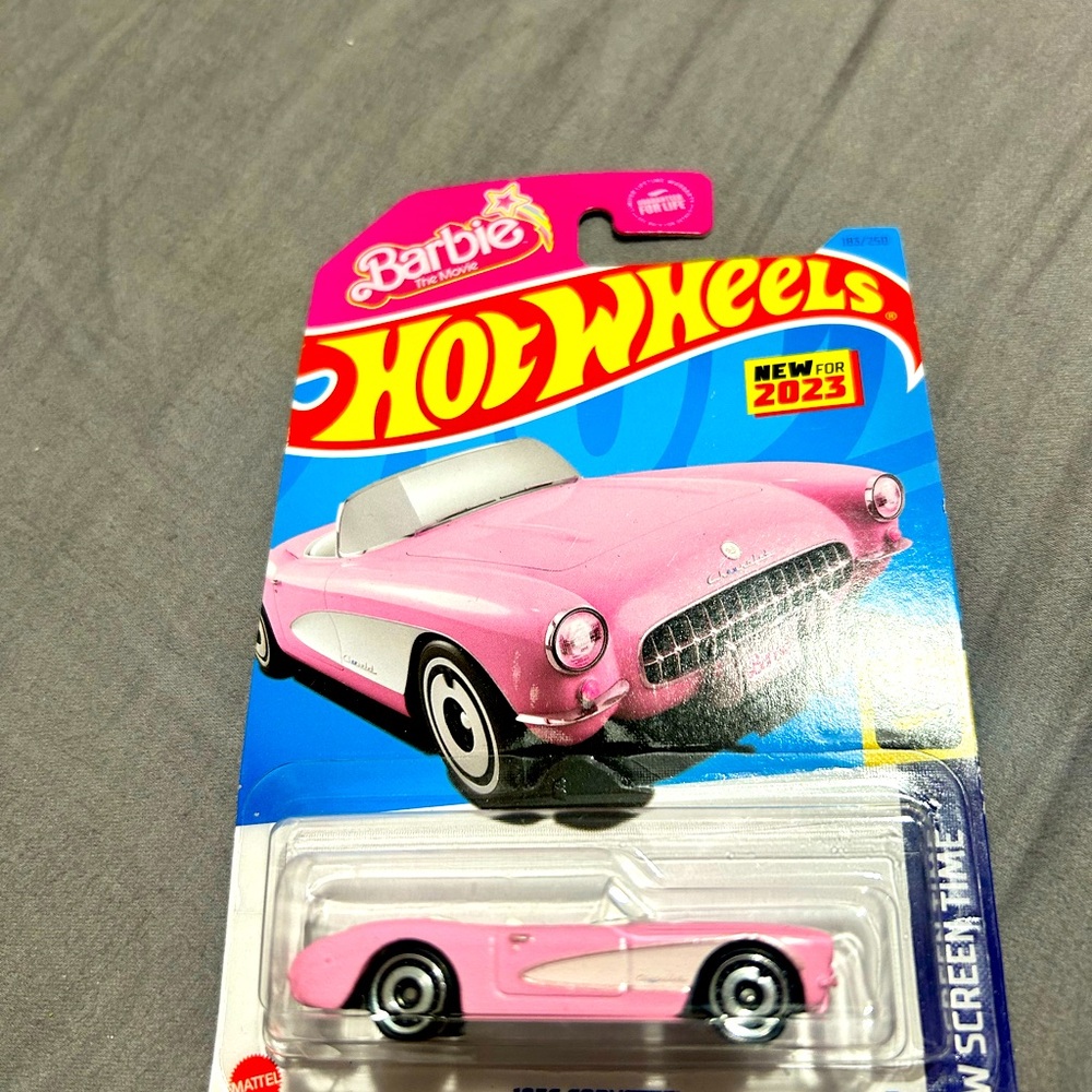 Barbie the movie hot wheel 1956 Corvette car